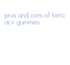 pros and cons of keto acv gummies
