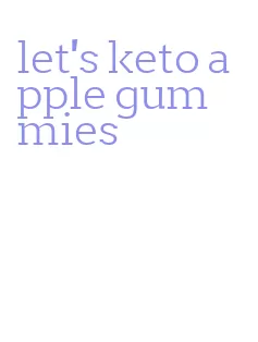let's keto apple gummies