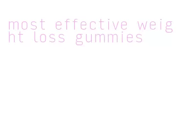 most effective weight loss gummies