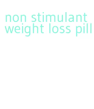 non stimulant weight loss pill