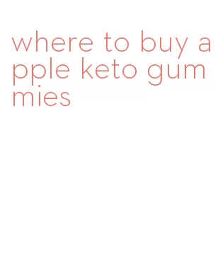where to buy apple keto gummies