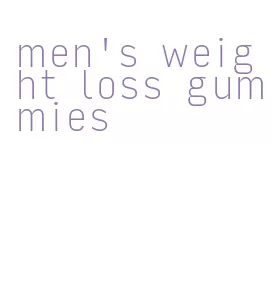 men's weight loss gummies