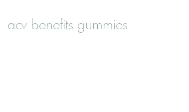 acv benefits gummies
