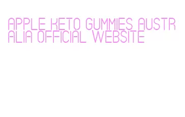 apple keto gummies australia official website