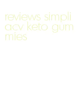 reviews simpli acv keto gummies