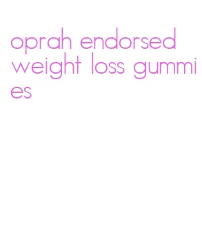 oprah endorsed weight loss gummies