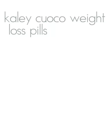 kaley cuoco weight loss pills