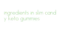 ingredients in slim candy keto gummies