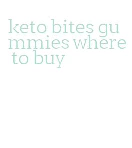 keto bites gummies where to buy