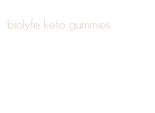 biolyfe keto gummies