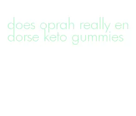 does oprah really endorse keto gummies