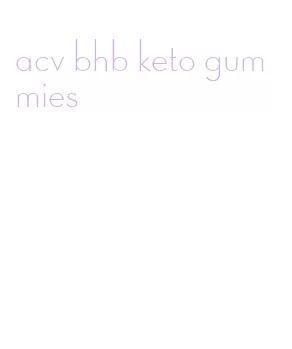 acv bhb keto gummies