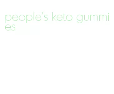 people's keto gummies