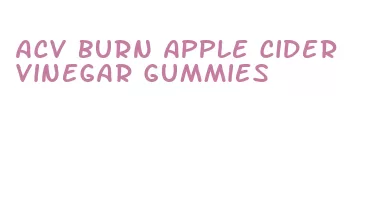 acv burn apple cider vinegar gummies