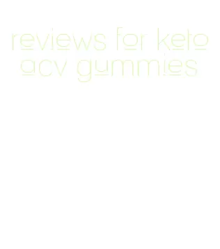 reviews for keto acv gummies