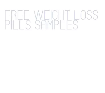 free weight loss pills samples