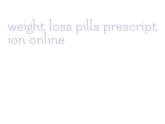 weight loss pills prescription online