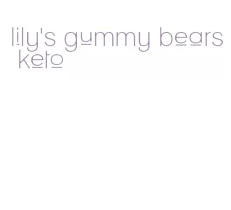lily's gummy bears keto