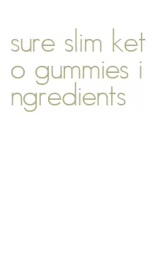 sure slim keto gummies ingredients