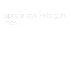 oprahs acv keto gummies