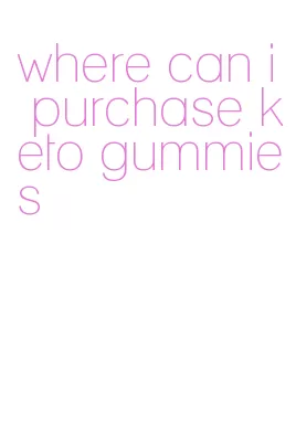 where can i purchase keto gummies