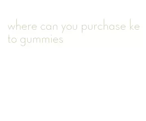 where can you purchase keto gummies