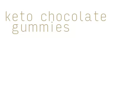 keto chocolate gummies