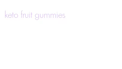 keto fruit gummies