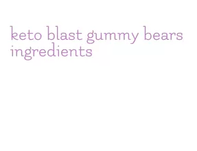 keto blast gummy bears ingredients