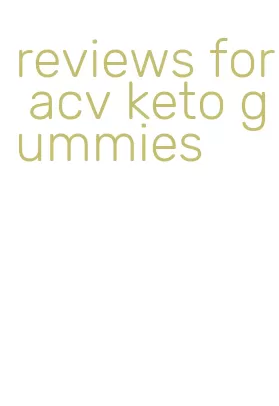 reviews for acv keto gummies