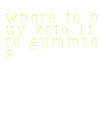 where to buy keto life gummies