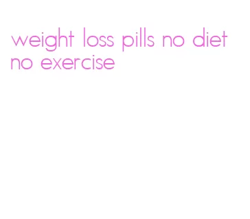 weight loss pills no diet no exercise
