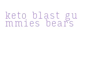 keto blast gummies bears