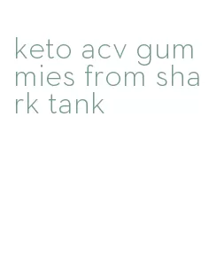 keto acv gummies from shark tank