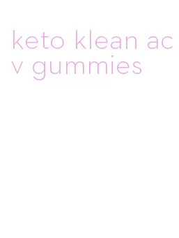 keto klean acv gummies