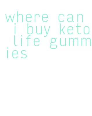 where can i buy keto life gummies