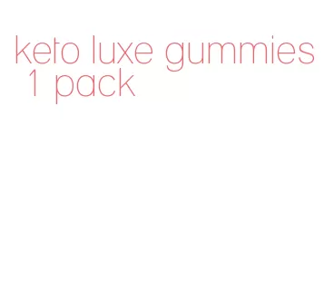 keto luxe gummies 1 pack