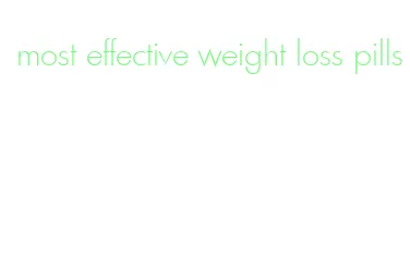most effective weight loss pills