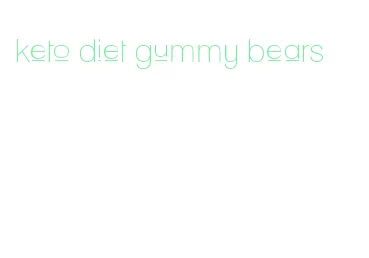 keto diet gummy bears