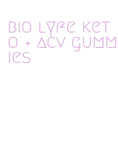 bio lyfe keto + acv gummies