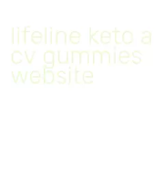 lifeline keto acv gummies website