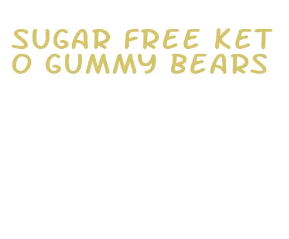 sugar free keto gummy bears