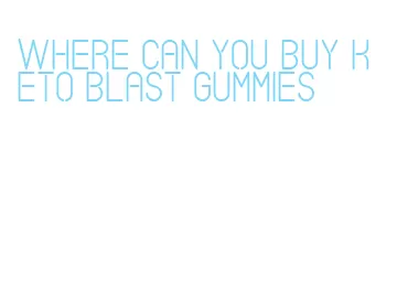 where can you buy keto blast gummies