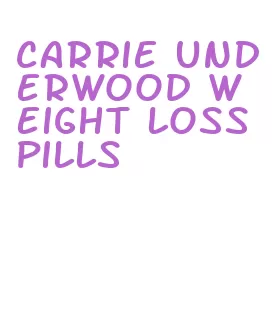 carrie underwood weight loss pills