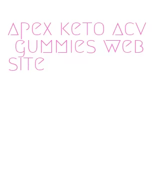 apex keto acv gummies website