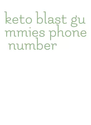keto blast gummies phone number