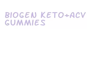 biogen keto+acv gummies