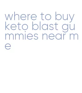 where to buy keto blast gummies near me