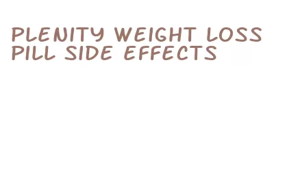 plenity weight loss pill side effects