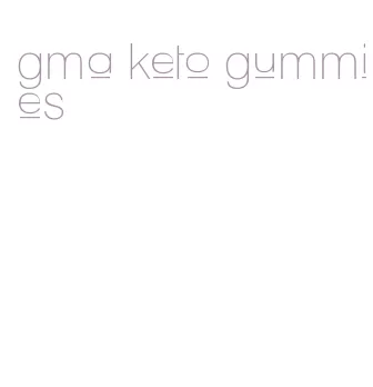 gma keto gummies